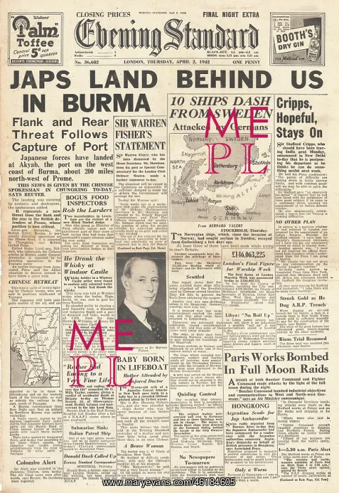 : 1942 Evening Standard Battle for Burma : 1942 Evening Standard Battle for Burma