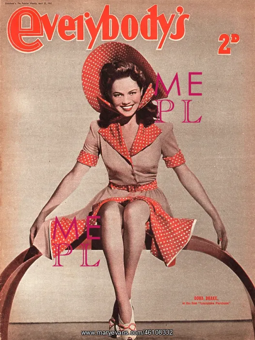: 1942 Everybody's Actress Dona Drake : 1942 Everybody's Actress Dona Drake