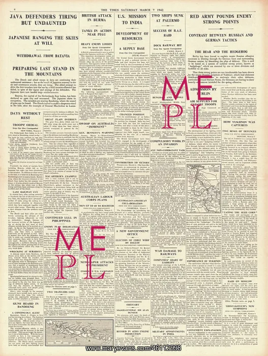 : 1942 The Times Battle for Java : 1942 The Times Battle for Java