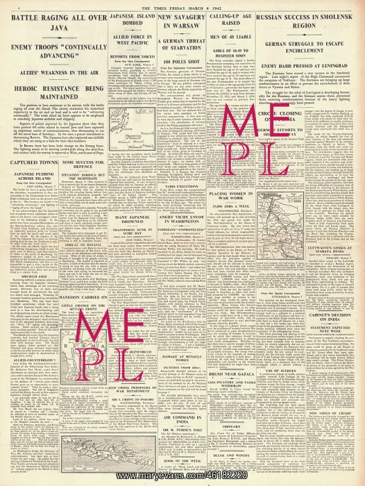 : 1942 The Times Battle for Java : 1942 The Times Battle for Java