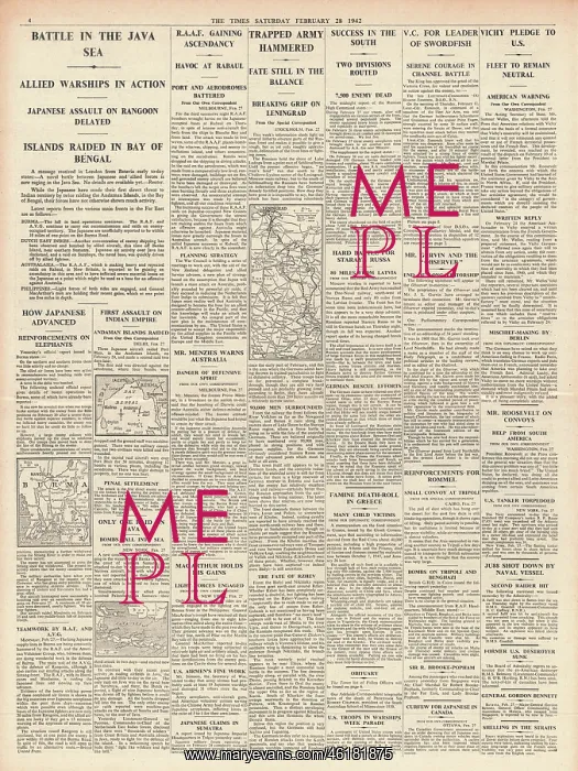  : 1942 The Times Battle for Java and Burma