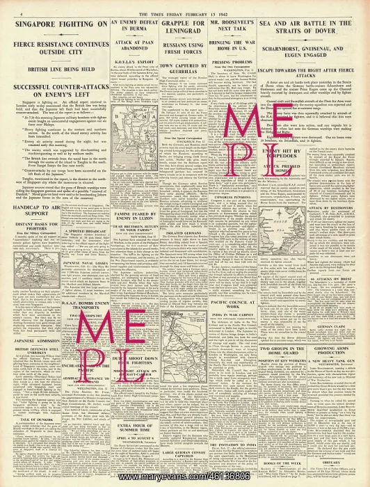 : 1942 The Times Battle of Singapore : 1942 The Times Battle of Singapore