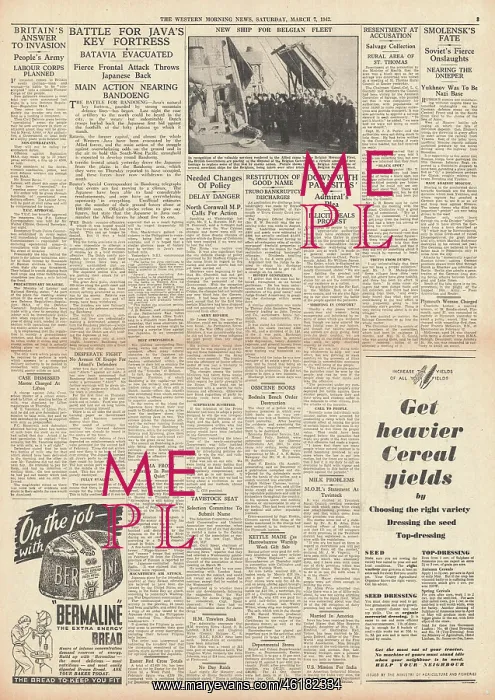 : 1942 The Western Morning News Battle for Java : 1942 The Western Morning News Battle for Java