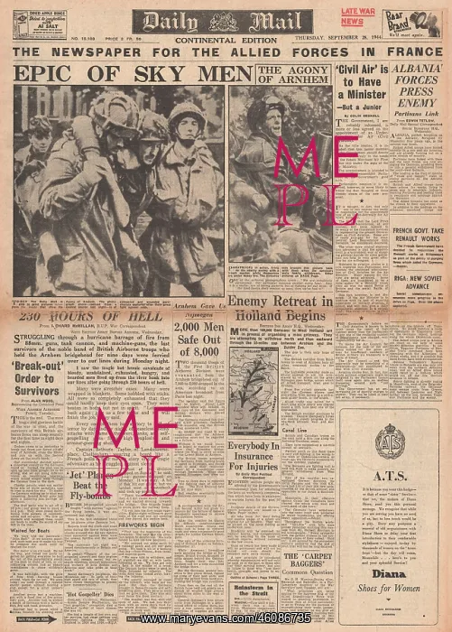 : 1944 Daily Mail Battle for Arnhem : 1944 Daily Mail Battle for Arnhem