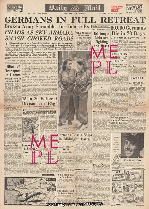 : 1944 Daily Mail Battle for Normandy : 1944 Daily Mail Battle for Normandy