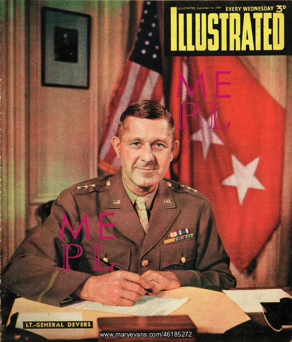  : 1944 Illustrated Lt-General Jacob Loucks Devers