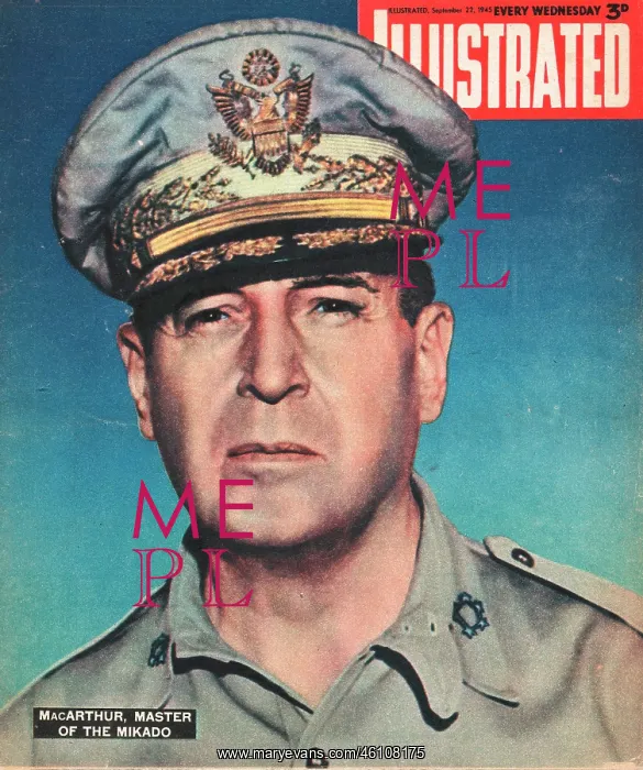  : 1945 Illustrated General Douglas MacArthur
