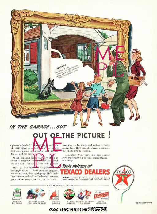 : 1945 U.S. Magazine Texaco Advert : 1945 U.S. Magazine Texaco Advert