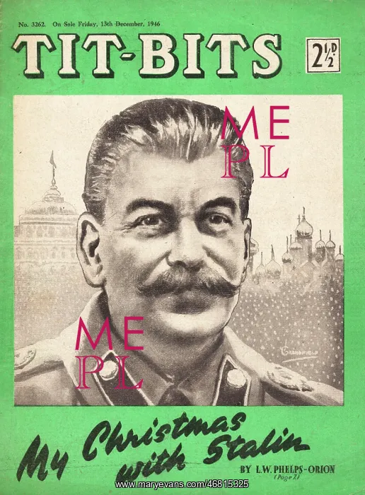 : 1946 Titbits magazine Joseph Stalin : 1946 Titbits magazine Joseph Stalin