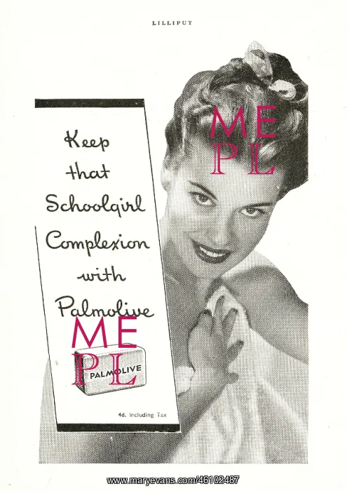 : 1946 UK Magazine Palmolive Soap Advert : 1946 UK Magazine Palmolive Soap Advert