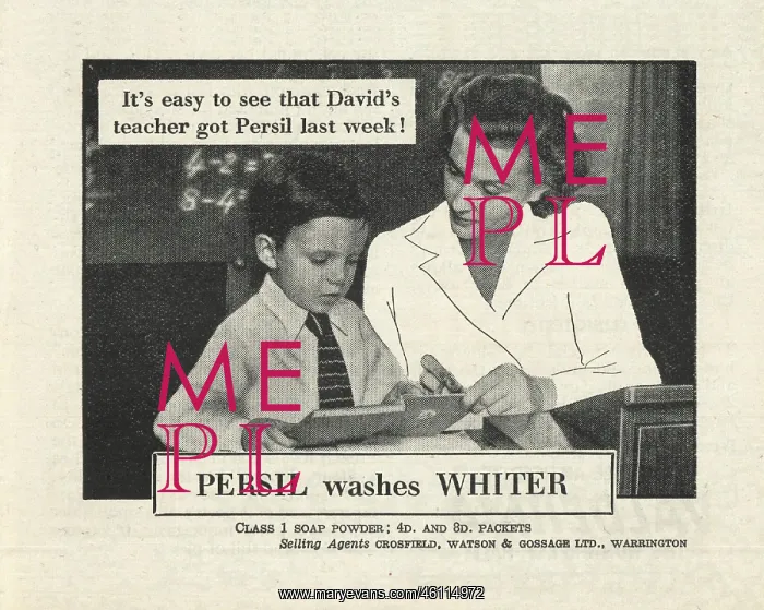 : 1946 UK Magazine Persil Advert : 1946 UK Magazine Persil Advert