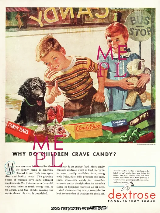 : 1946 U.S. Magazine Dextrose Sugar Advert : 1946 U.S. Magazine Dextrose Sugar Advert