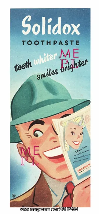 : 1947 UK Magazine Solidox Toothpaste Advert : 1947 UK Magazine Solidox Toothpaste Advert