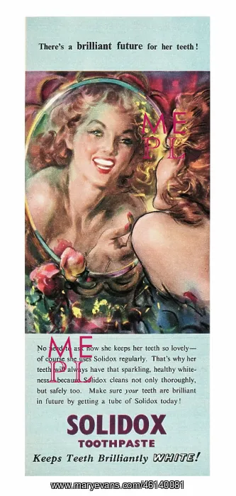 : 1947 UK Magazine Solidox Toothpaste Advert : 1947 UK Magazine Solidox Toothpaste Advert
