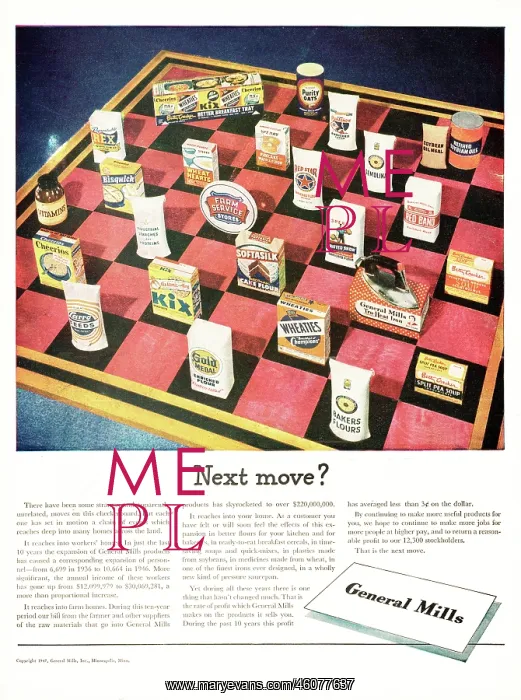 : 1947 U.S. Magazine General Mills Advert : 1947 U.S. Magazine General Mills Advert