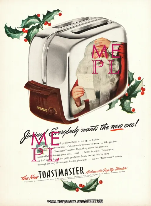 : 1947 U.S. Magazine Toastmaster Advert : 1947 U.S. Magazine Toastmaster Advert