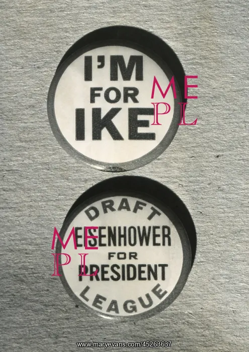 : 1948 Campaign Buttons of the Draft Eisenhower : 1948 Campaign Buttons of the Draft Eisenhower