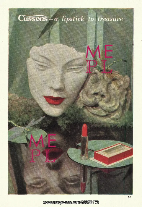 : 1948 UK advert Cussons lipstick : 1948 UK advert Cussons lipstick