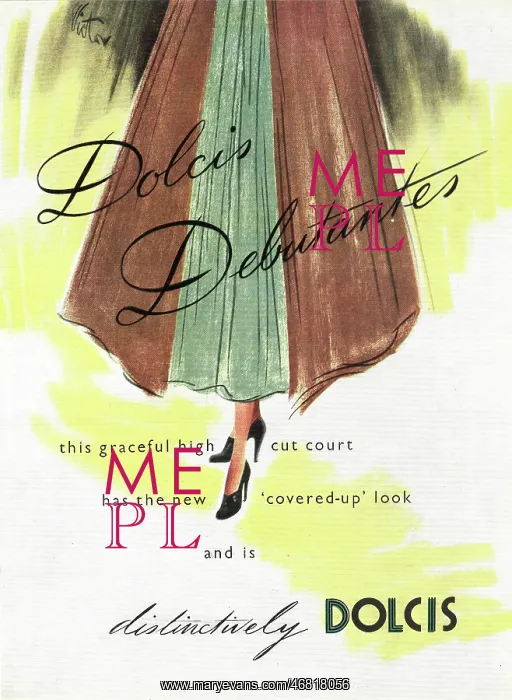 : 1948 UK advert Dolcis shoes : 1948 UK advert Dolcis shoes