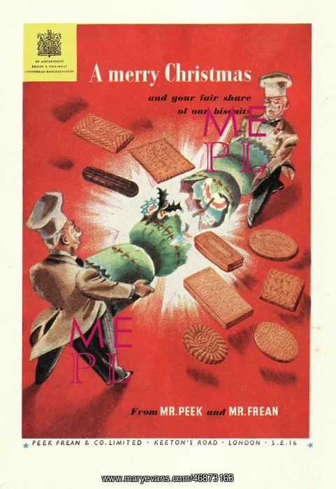 : 1948 UK advert Peek Frean biscuits : 1948 UK advert Peek Frean biscuits
