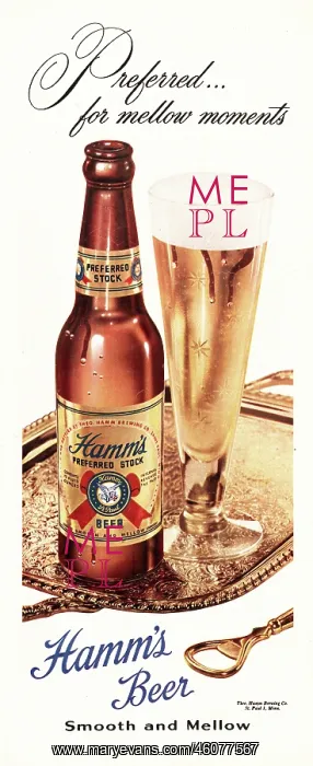  : 1948 U.S. Magazine Hamm's Beer Advert