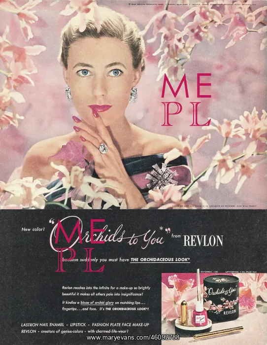 : 1948 U.S. Magazine Revlon Make-up Advert : 1948 U.S. Magazine Revlon Make-up Advert