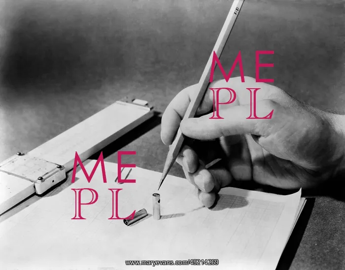 : 1949 Still life of Progress. The slide rule ? : 1949 Still life of Progress. The slide rule ?