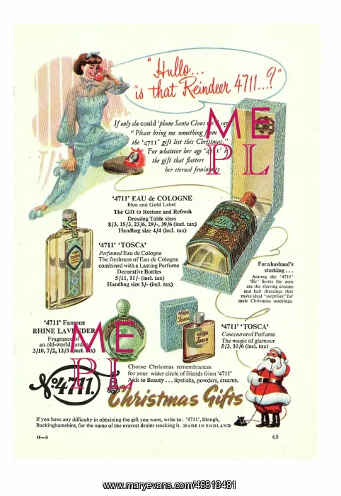 : 1949 UK advert 4711 Eau de Cologne : 1949 UK advert 4711 Eau de Cologne