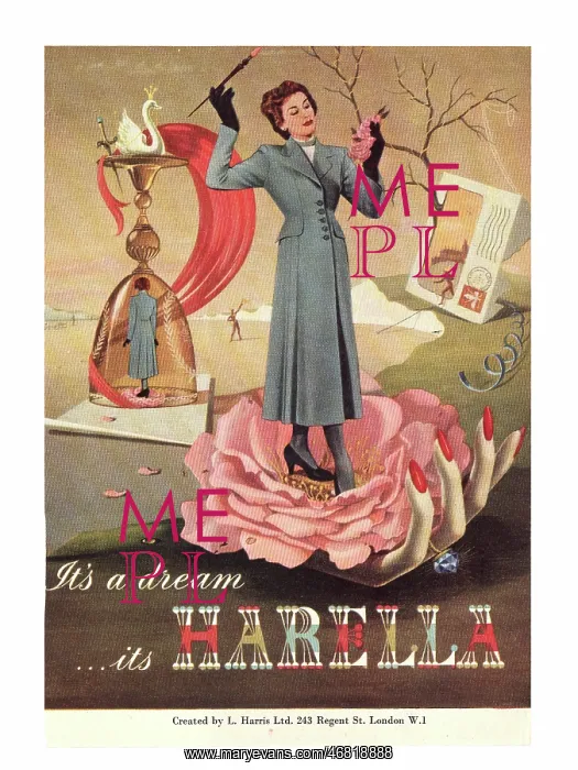 : 1949 UK advert Harella coats : 1949 UK advert Harella coats