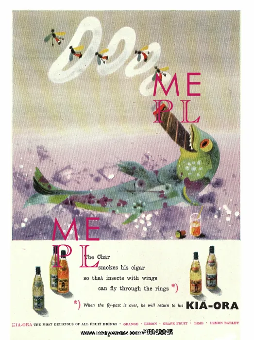 : 1949 UK advert Kia-ora fruit drinks : 1949 UK advert Kia-ora fruit drinks