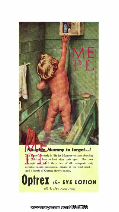 : 1949 UK advert Optrex Eye lotion : 1949 UK advert Optrex Eye lotion