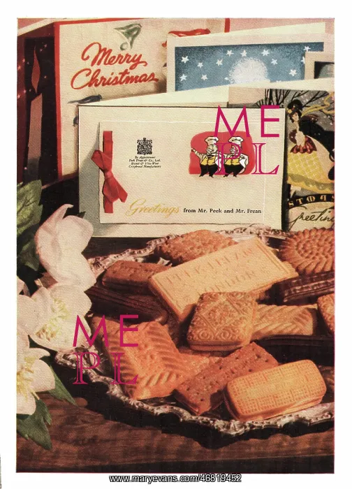 : 1949 UK advert Peek Frean biscuits : 1949 UK advert Peek Frean biscuits