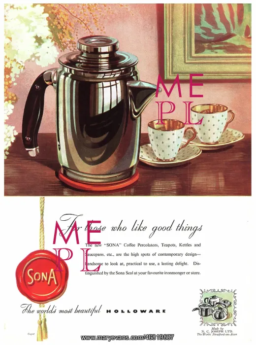 : 1949 UK advert Sona products : 1949 UK advert Sona products