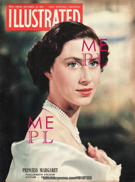 : 1950 Illustrated Princess Margaret : 1950 Illustrated Princess Margaret