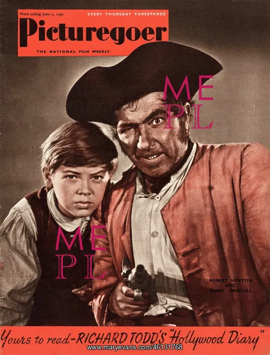 : 1950 Picturegoer Robert Newton : 1950 Picturegoer Robert Newton