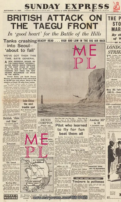 : 1950 Sunday Express Korean War : 1950 Sunday Express Korean War