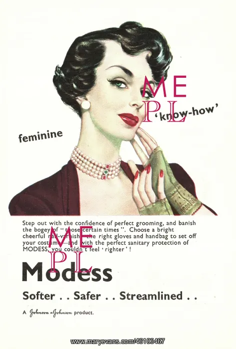  : 1950 UK Advert Modess