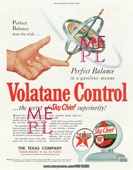 : 1950 U.S. Magazine Texaco Advert : 1950 U.S. Magazine Texaco Advert