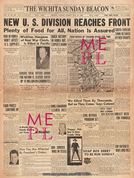  : 1950 Wichita Beacon Korean War