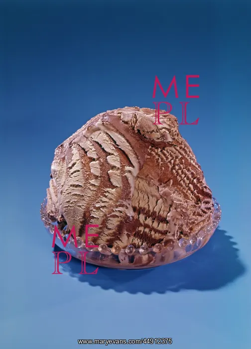 : 1950s 1960s dish of chocolate swirl : 1950s 1960s dish of chocolate swirl
