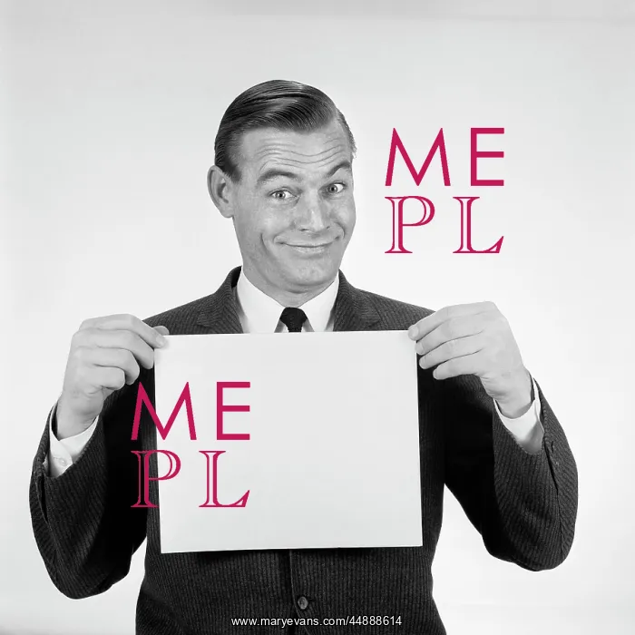  : 1950s 1960s Smiling Man Funny
