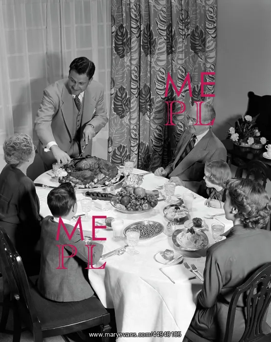 : 1950s 3 Generations Thanksgiving : 1950s 3 Generations Thanksgiving