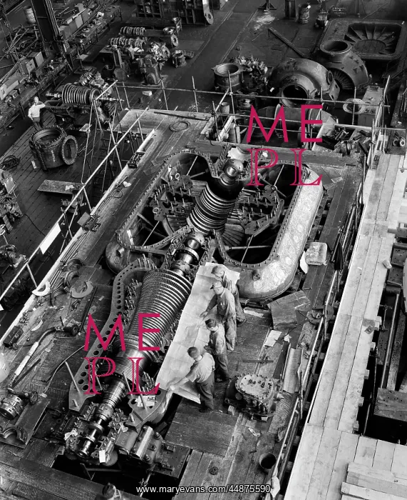 : 1950s Aerial View Of Electric : 1950s Aerial View Of Electric