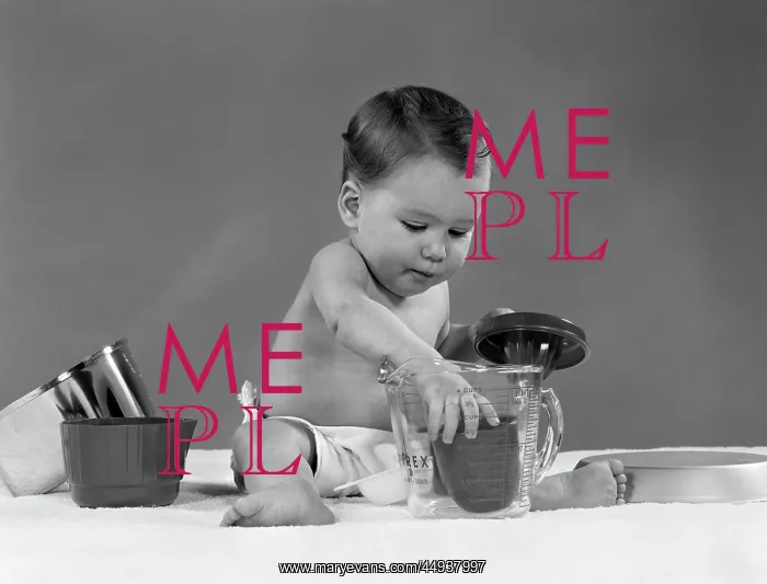 : 1950s Baby In Diaper Play With : 1950s Baby In Diaper Play With