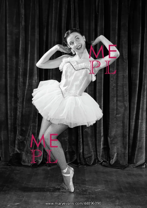 : 1950s BALLERINA ON TOES : 1950s BALLERINA ON TOES