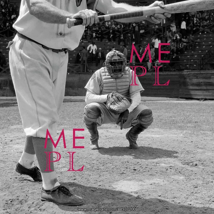  : 1950s Baseball Player About To