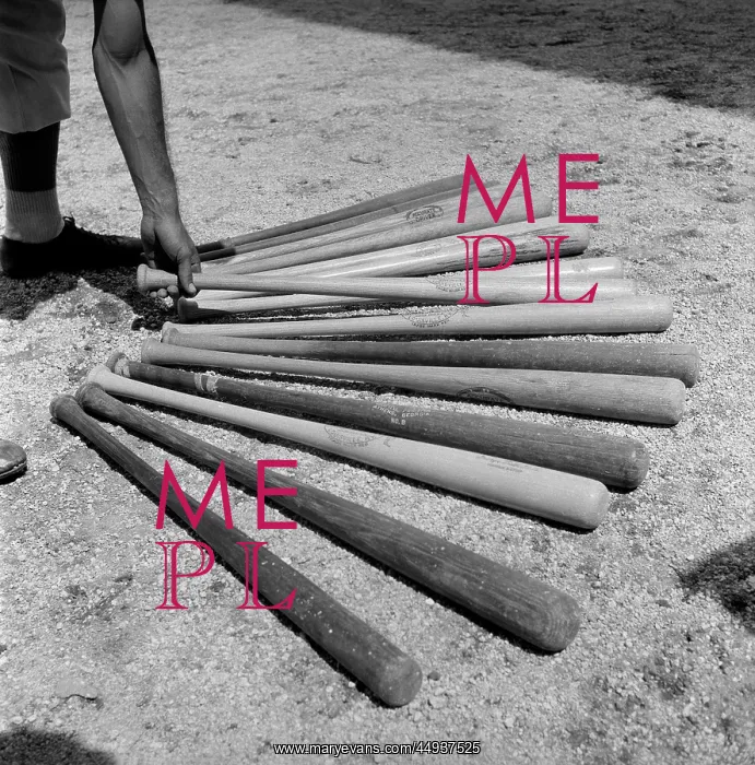  : 1950s Baseball Player Selecting