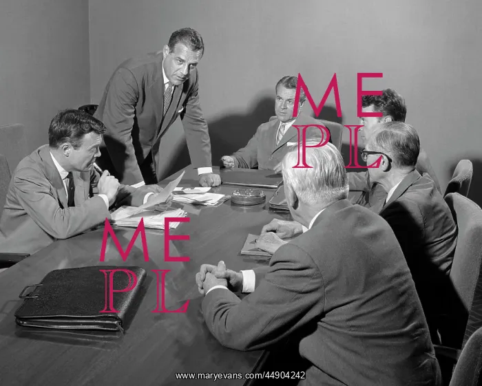: 1950s Six Businessmen Executives : 1950s Six Businessmen Executives