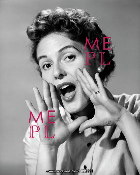  : 1950s Character Woman Shouting