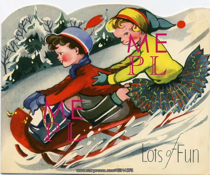 : 1950s Christmas greetings card : 1950s Christmas greetings card